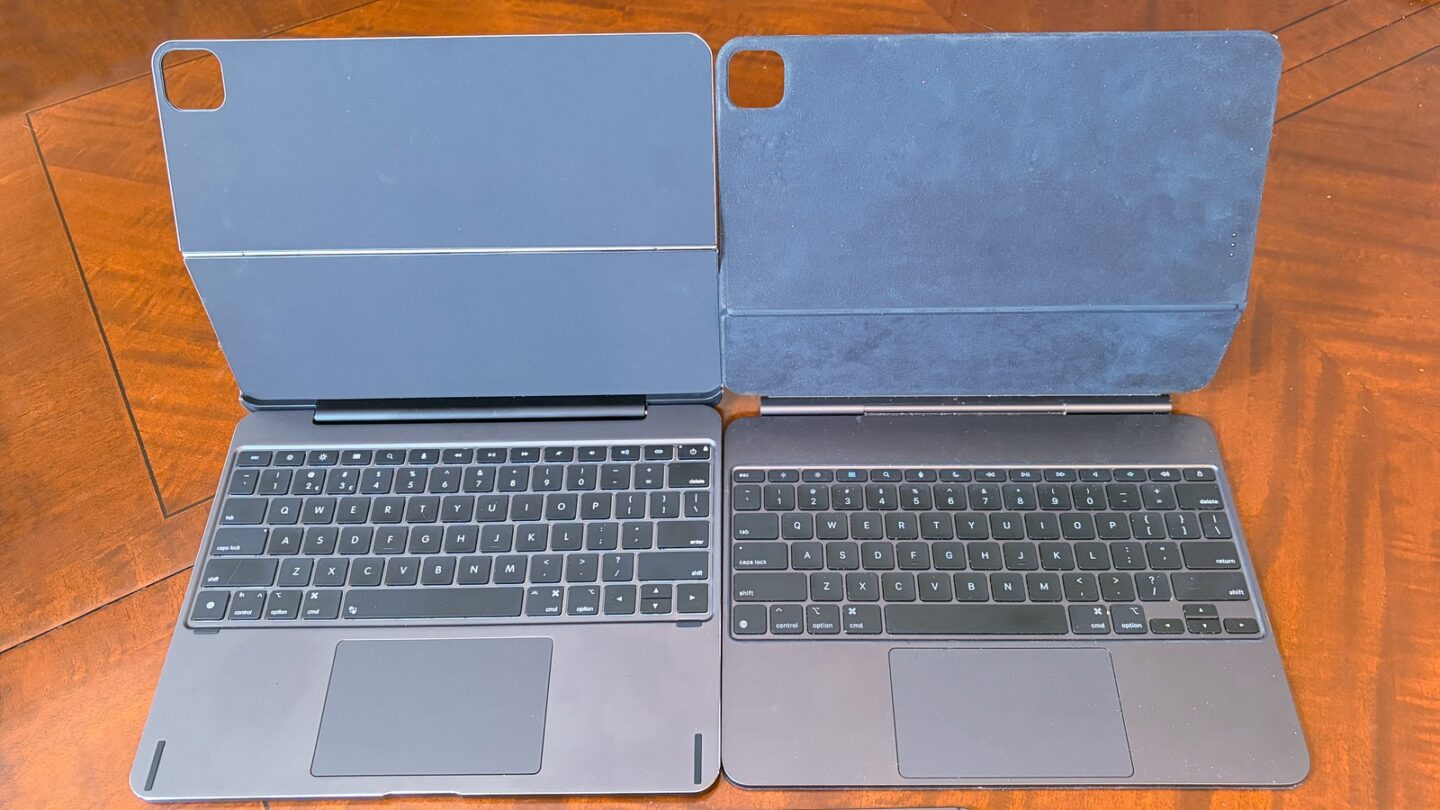 Brydge Max 13.0 and Apple Magic Keyboard side by side Brydge Max 13.0 and Apple Magic Keyboard side by side