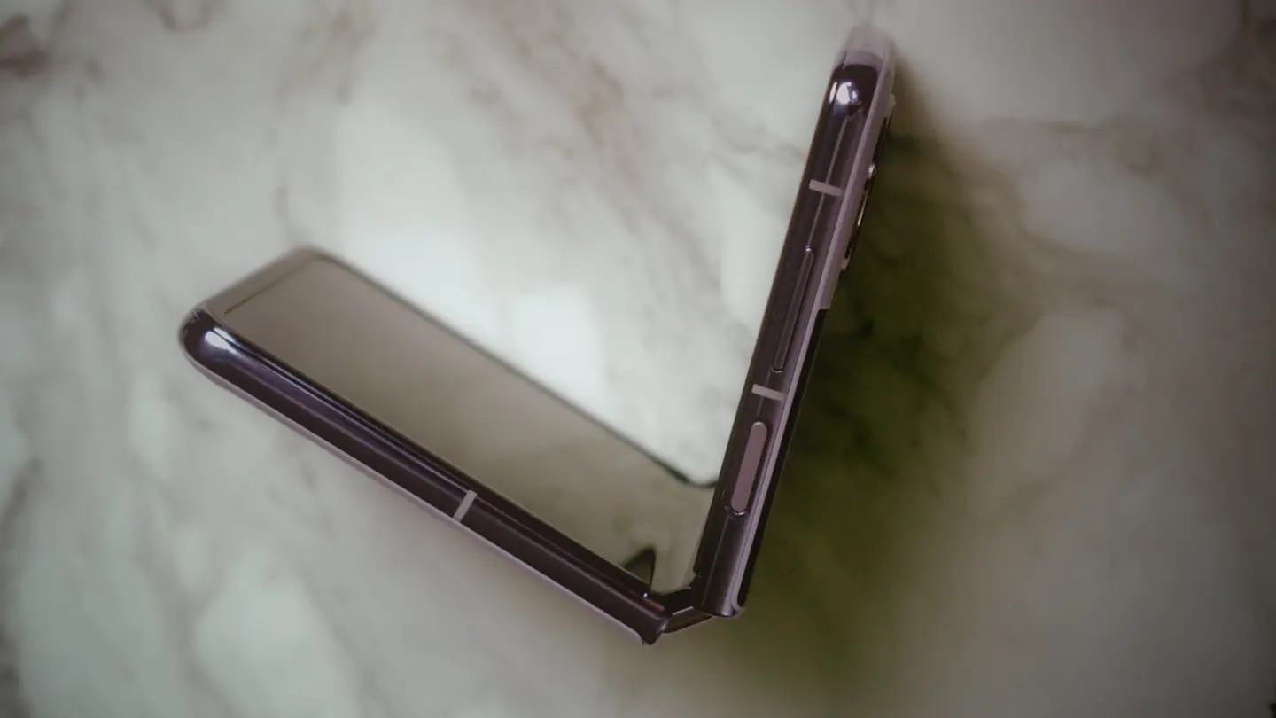 Photo of a folding Android device, used to illustrate a story about a rumored liquid metal hinge for the first folding iPhone