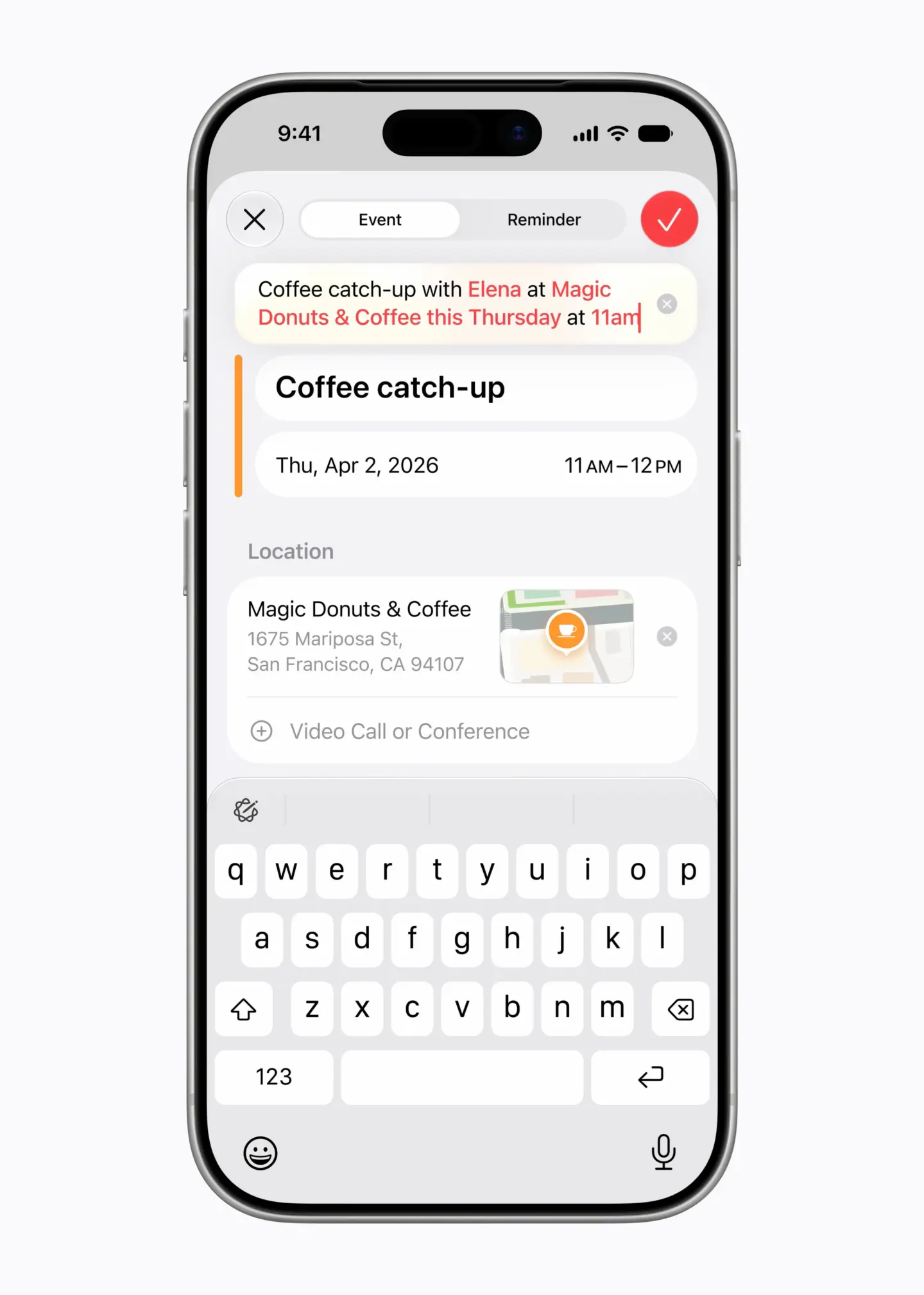 Apple Calendar Describe an Event Apple Intelligence