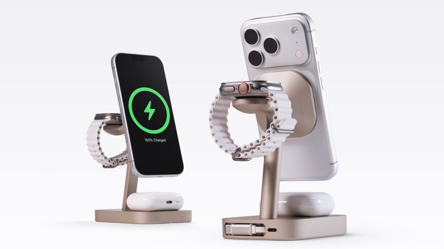 Mophie 4-in-1 Wireless Charge Stand, the 3-in-1 Wireless Charge Stand