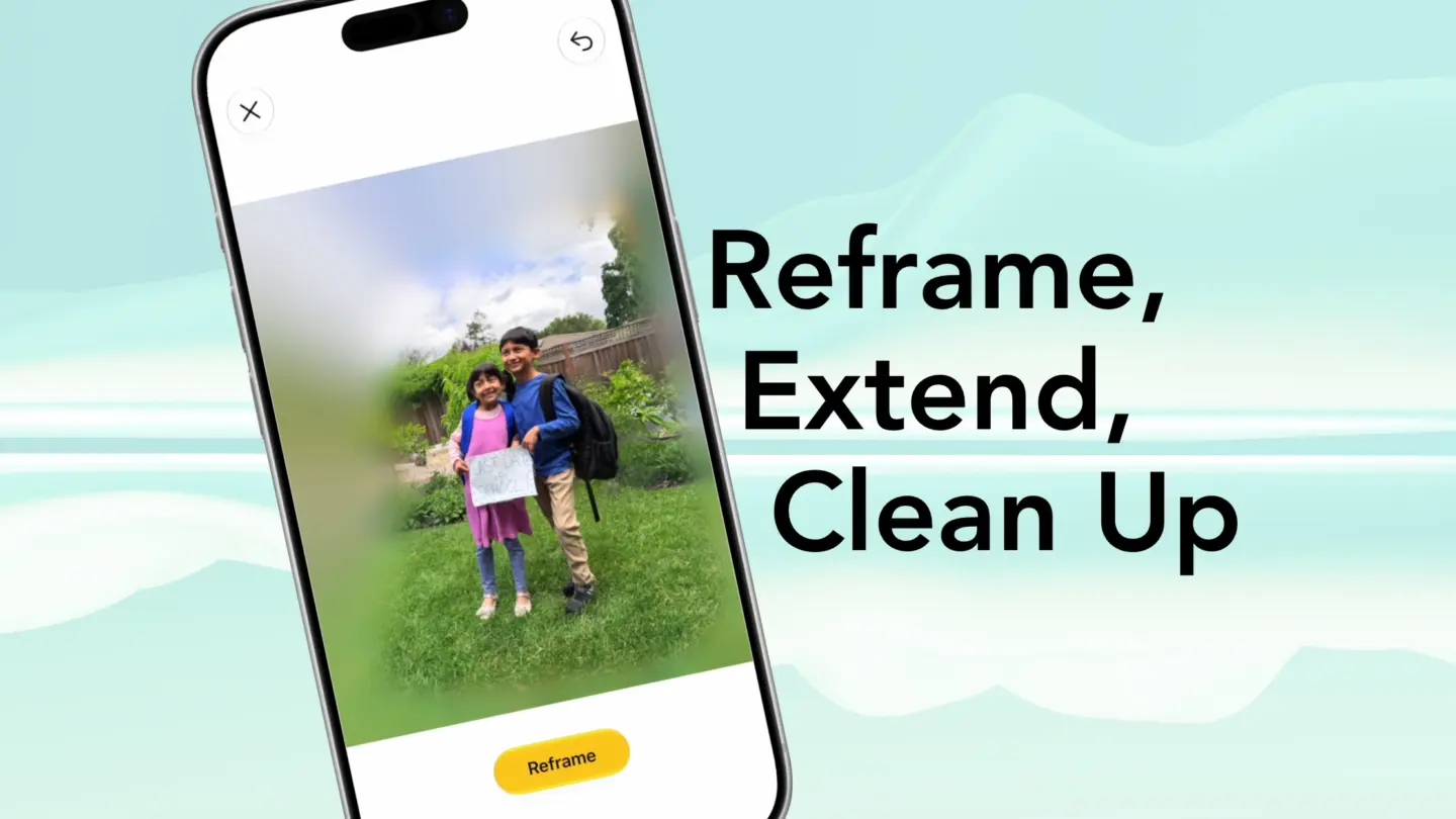 Apple's new AI-powered Extend and Reframe image tools show real promise
