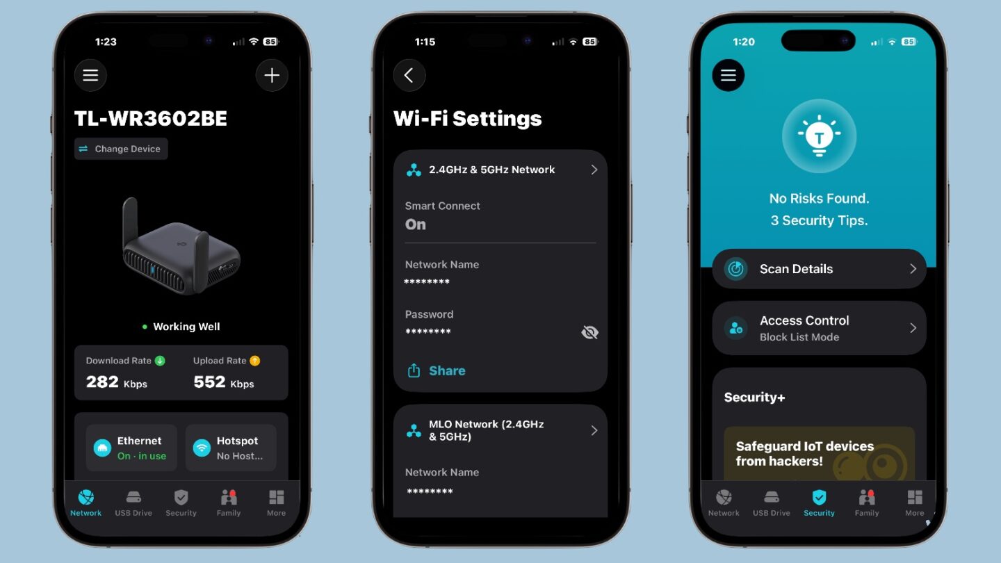 TP-Link Tether app with Roam 7