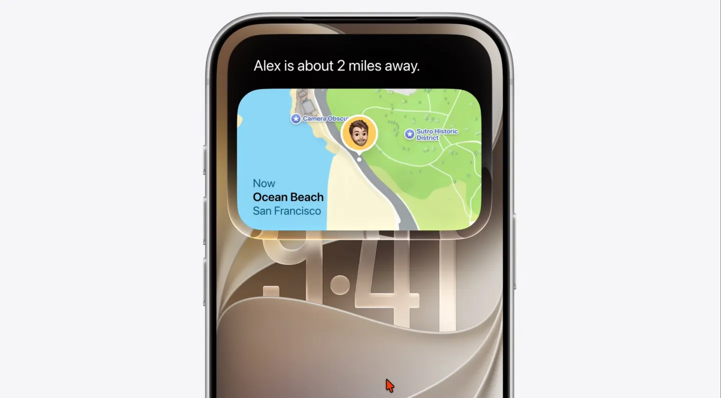 Image of an iPhone running iOS 27 with new Siri AI from WWDC26 keynote