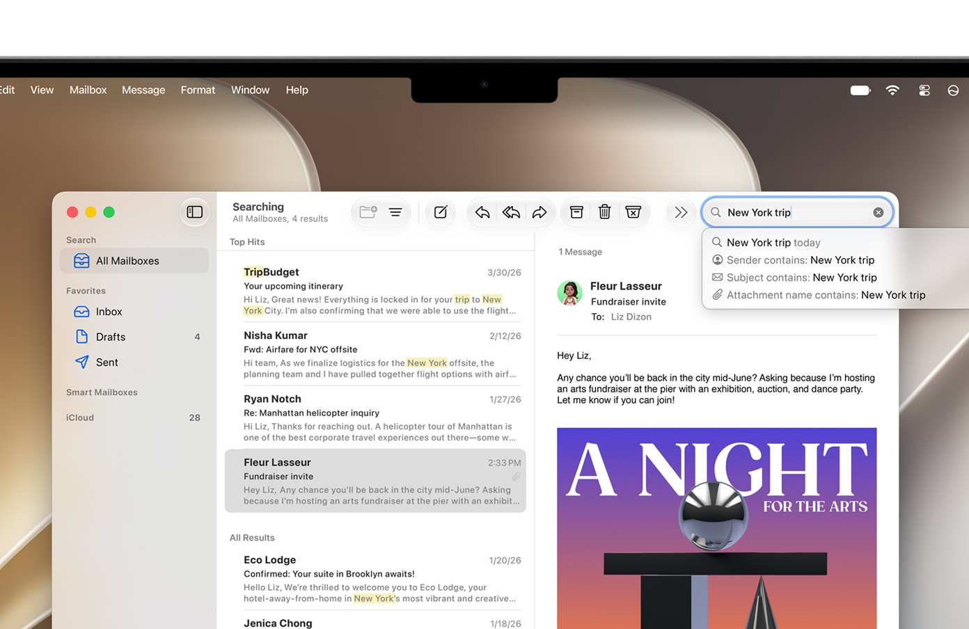 Search mail macos 27 macOS 27 will bring a better search experience in the Mail app.
