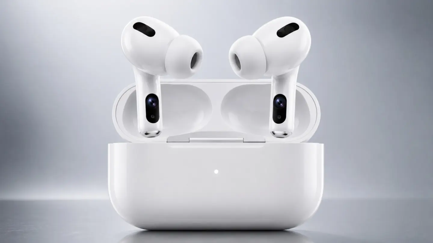 A concept image of the much rumored AirPods Ultra.