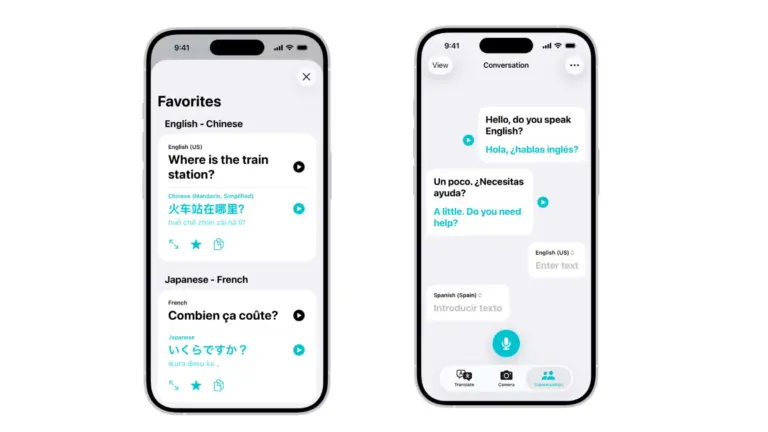 A photo of Apple Translate app used in a story about iOS 27 bringing support for 9 new languages.