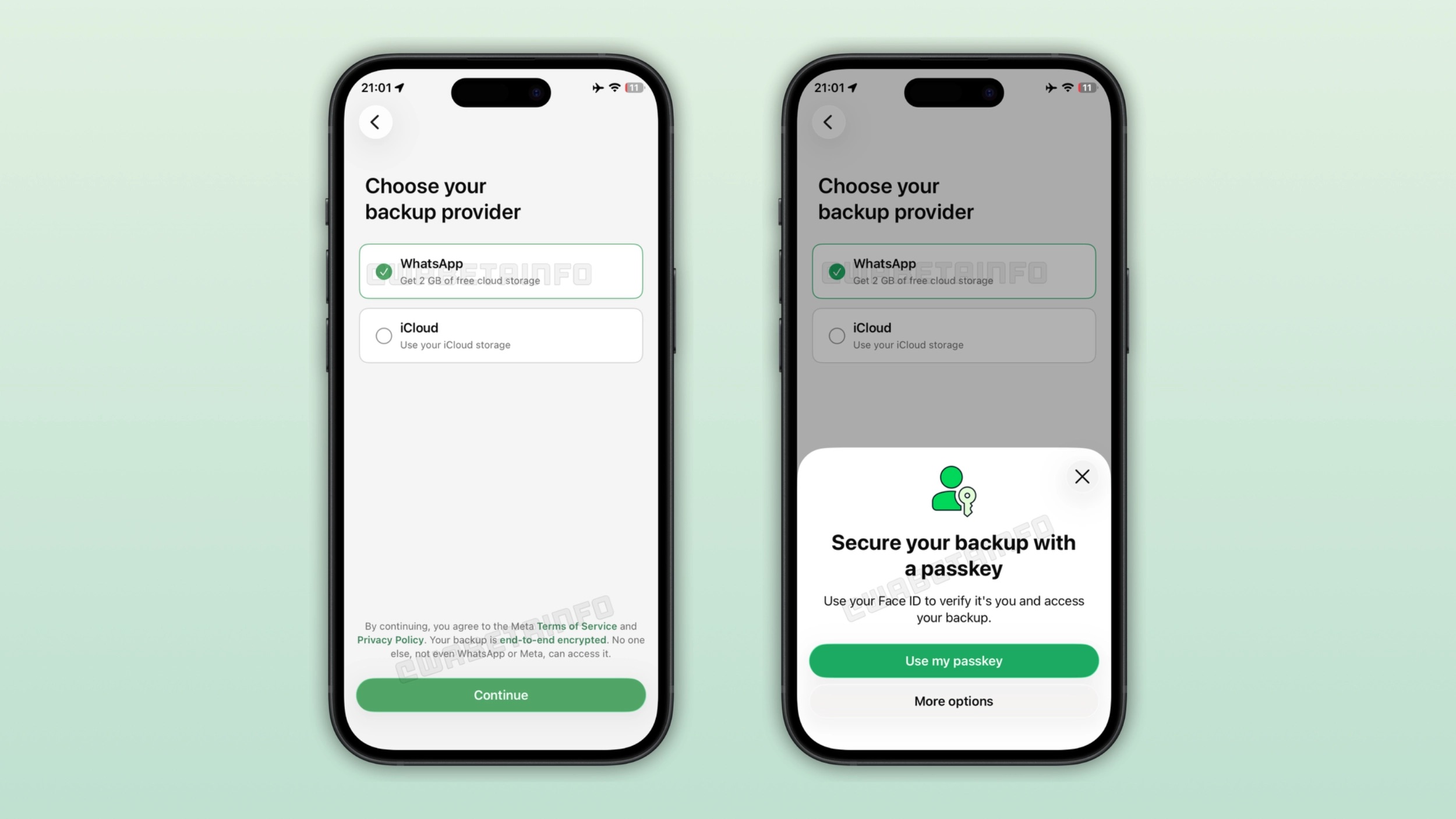 WhatsApp cloud backup WhatsApp's own cloud backup solution for iOS