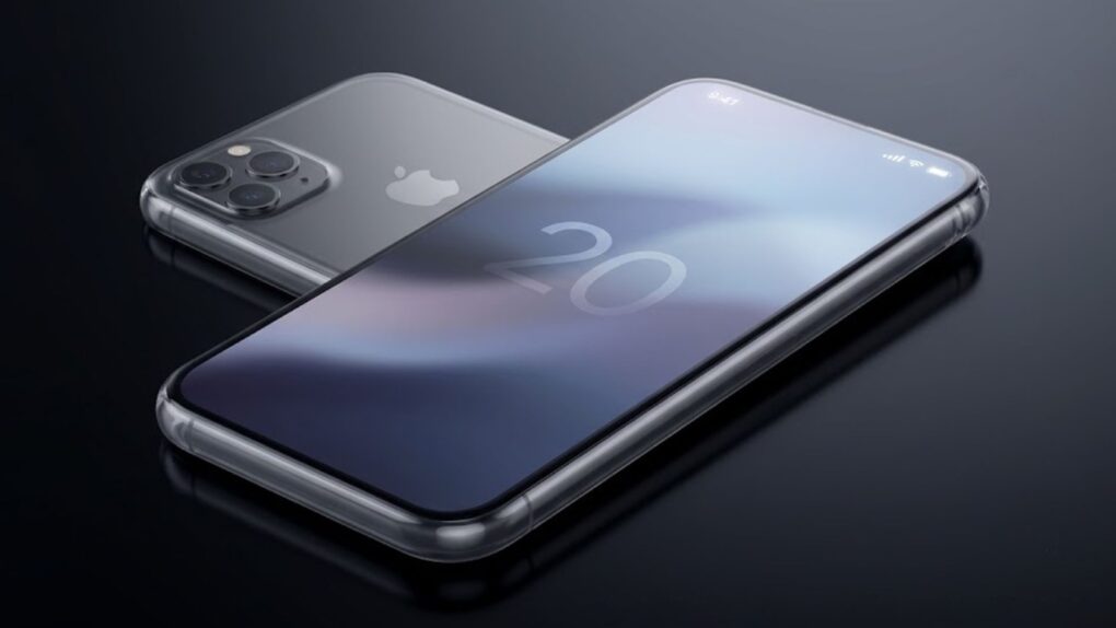 An AI generated image of the iPhone 20 concept used in a story about the same.