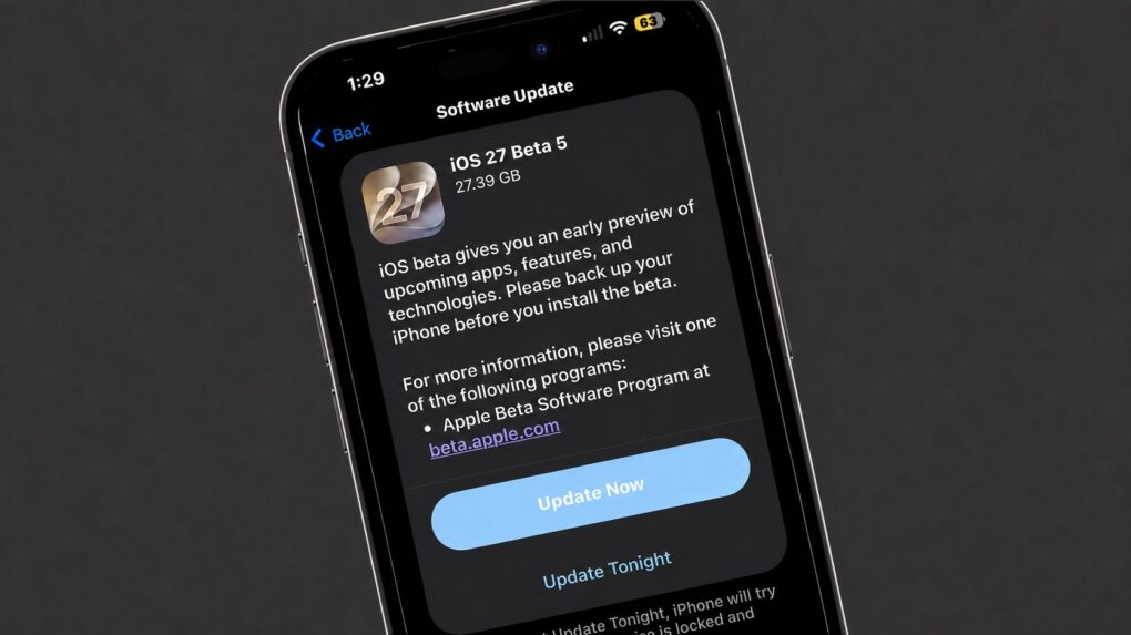 iOS 27 beta 5 is here.