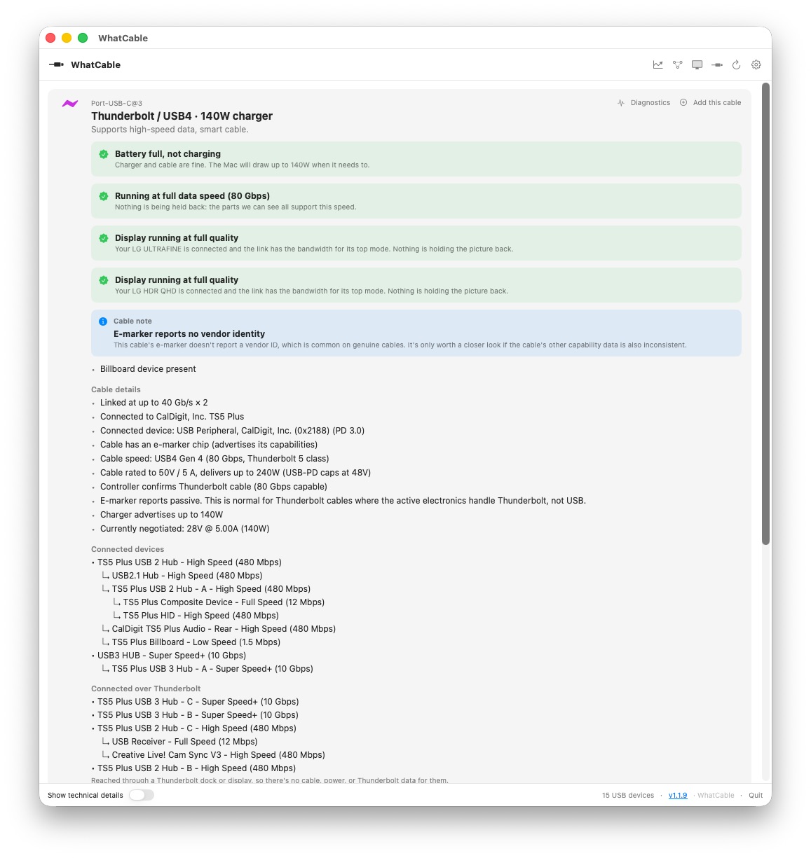 WhatCable Mac App WhatCable for Mac app