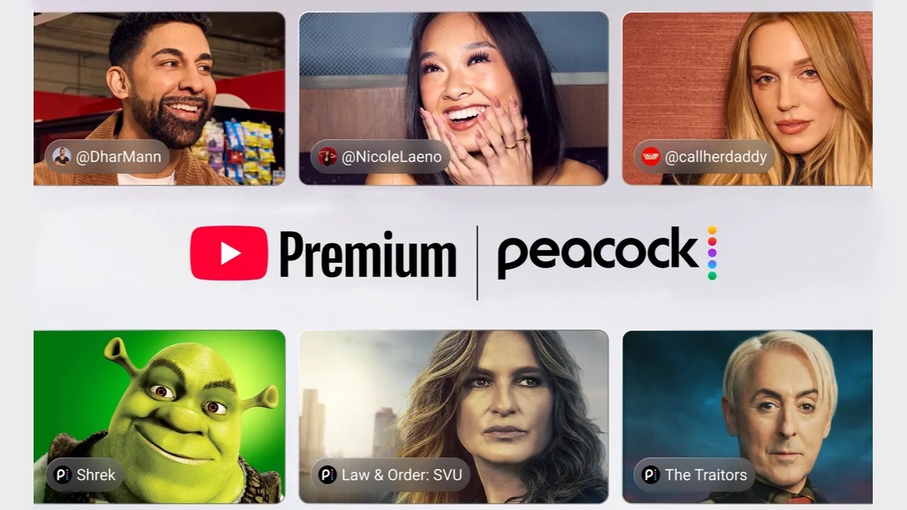 Klick für Vollbild-Ansicht 🔍 YouTube Premium will soon come with Peacock Premium for free.