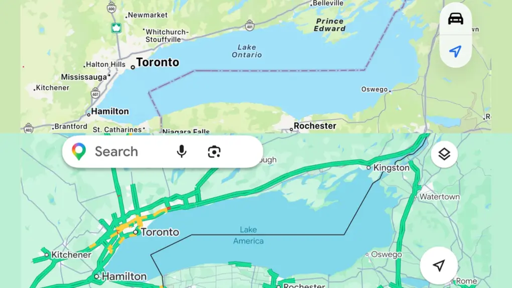 Apple Maps and Google Maps pulled into the Lake America dispute