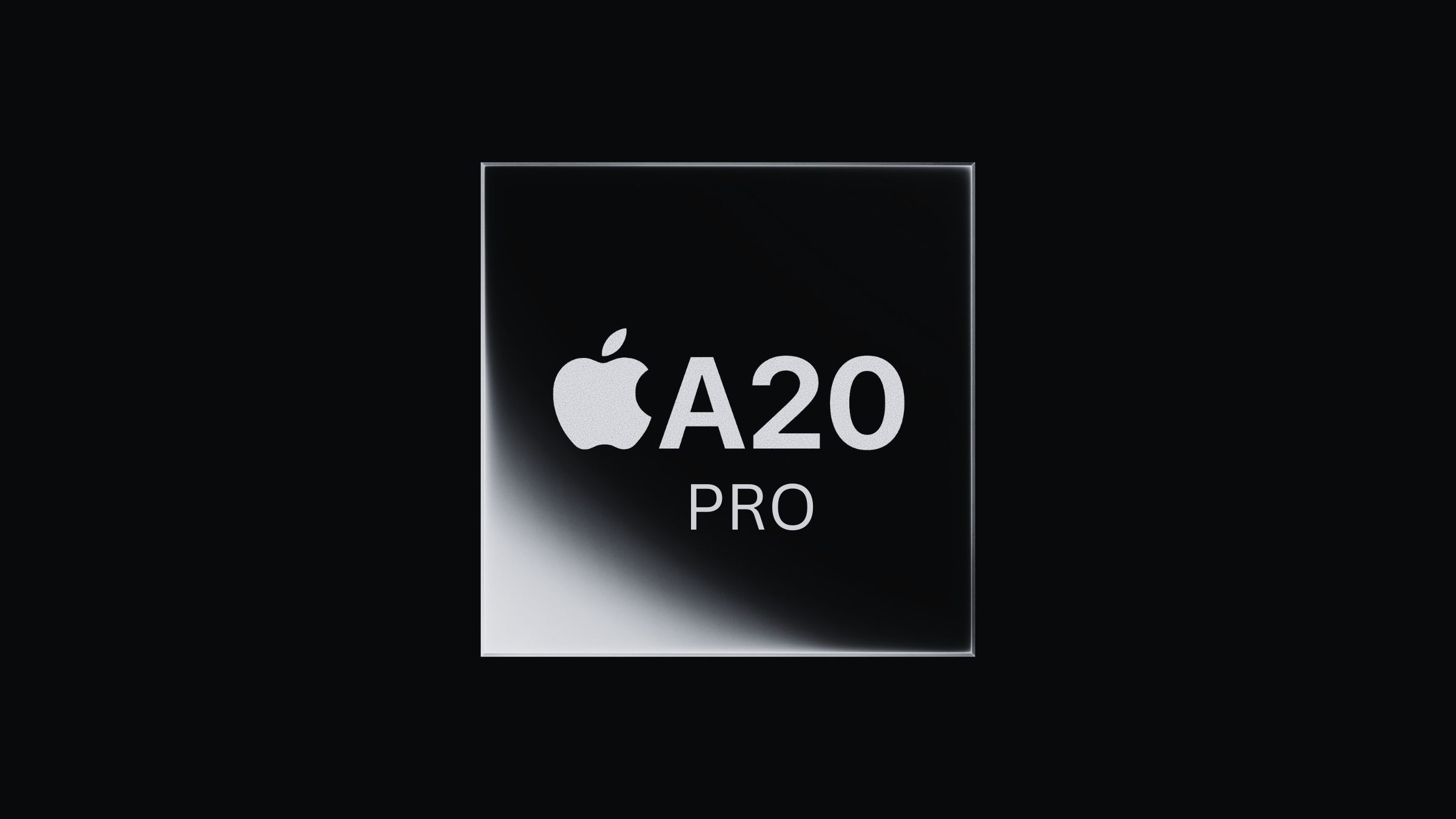 A picture with the text A20 alongside an Apple logo used in a story about the A20 Pro chip.