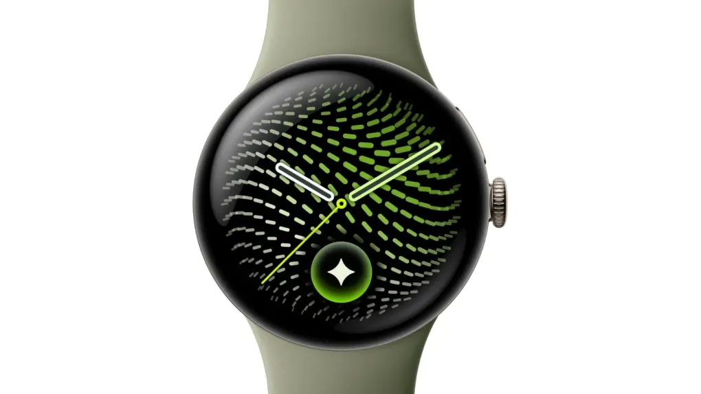 Image of Google Pixel Watch 5 in olive green color