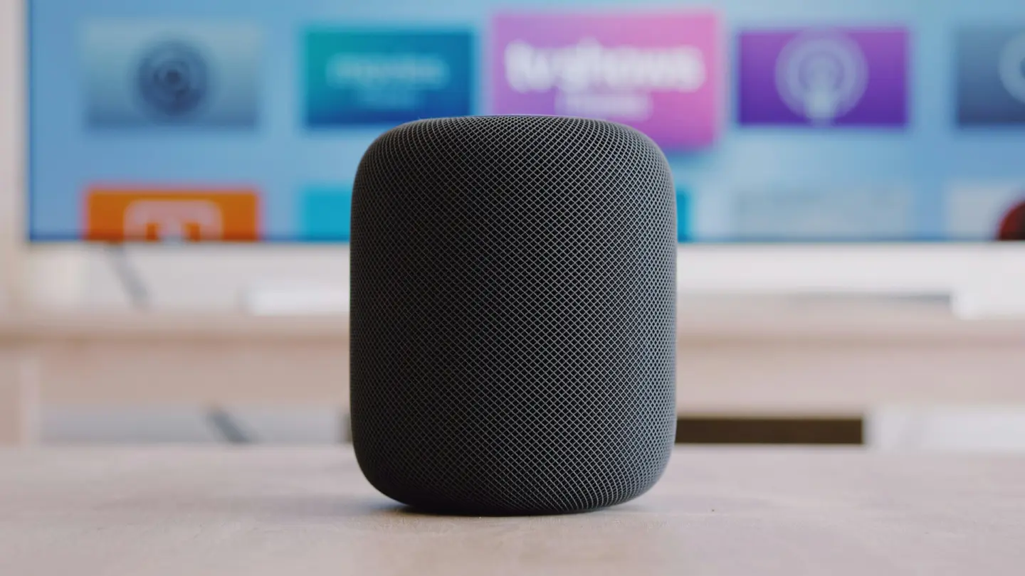 HomePod on a table