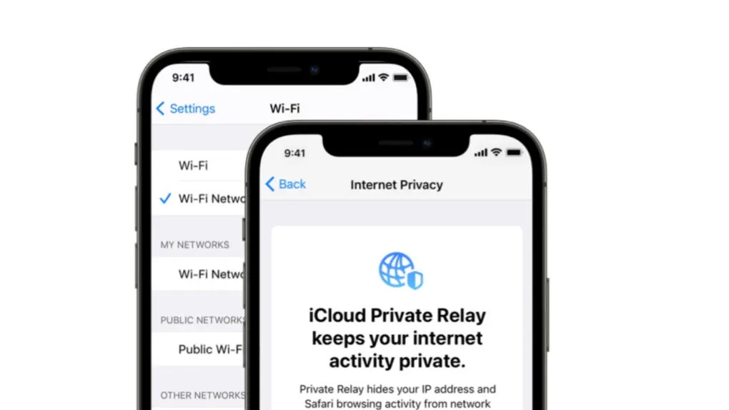 A picture showing iCloud Private Relay used in a story about Apple getting sued.