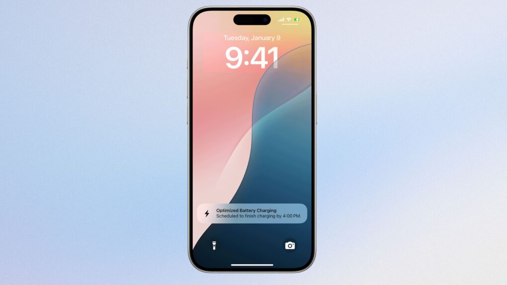 A picture of an iPhone used in a story about battery charging habits.