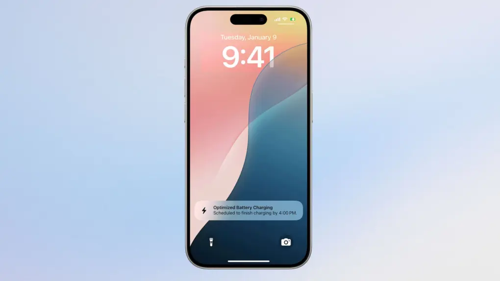 A picture of an iPhone used in a story about battery charging habits.