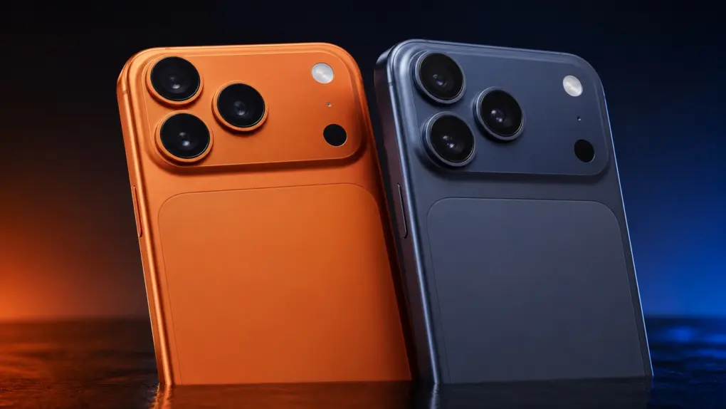 AI-generated images of iPhone 17 Pro vs. iPhone 18 Pro, in a post about rumored changes