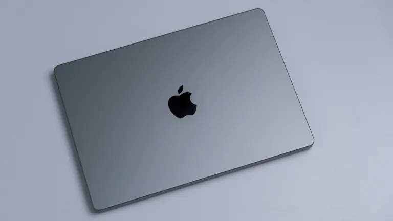 MacBook with lid closed