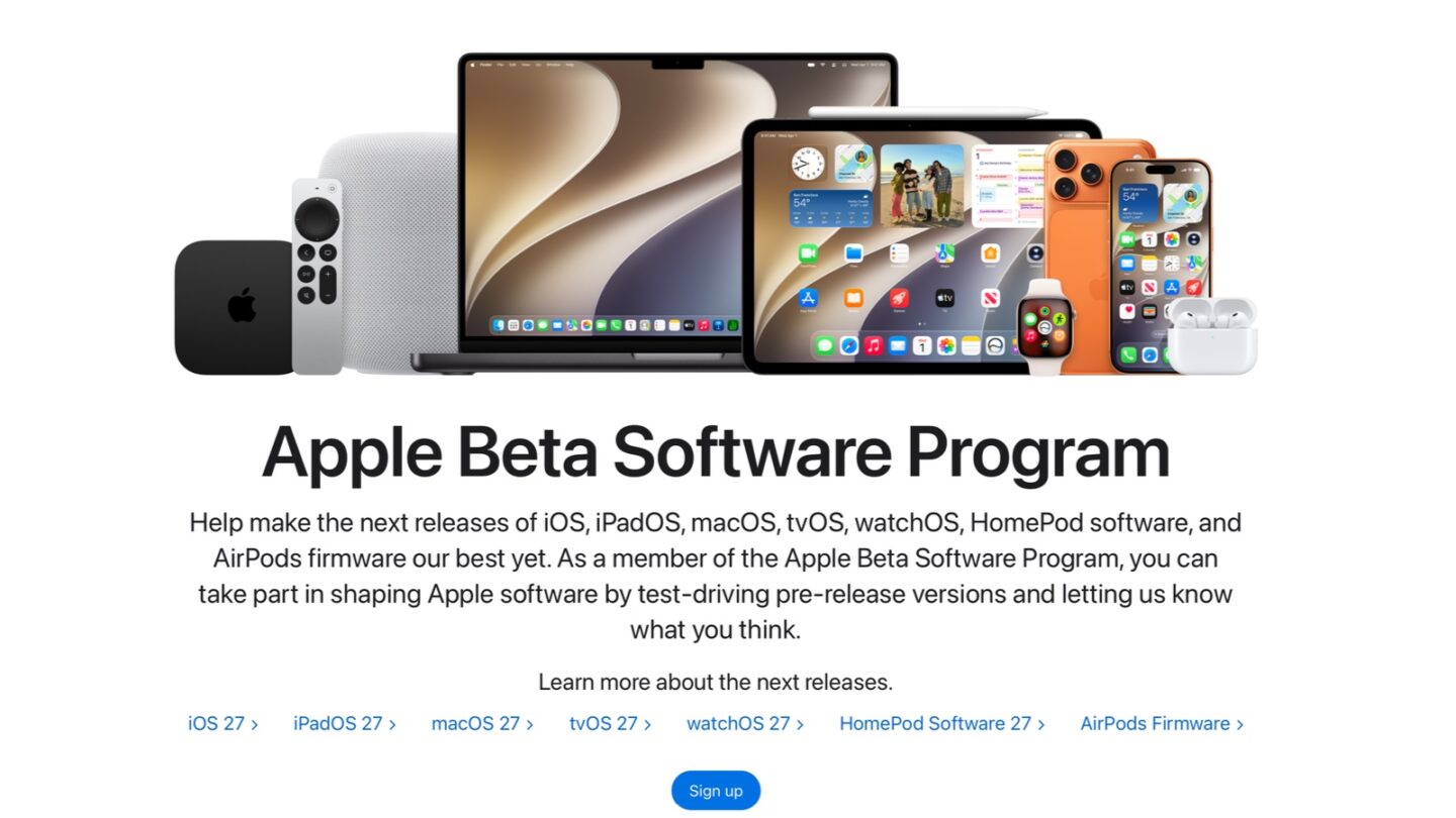 Screenshot The Apple Beta Software Program is where you go to get Apple operating systems early.