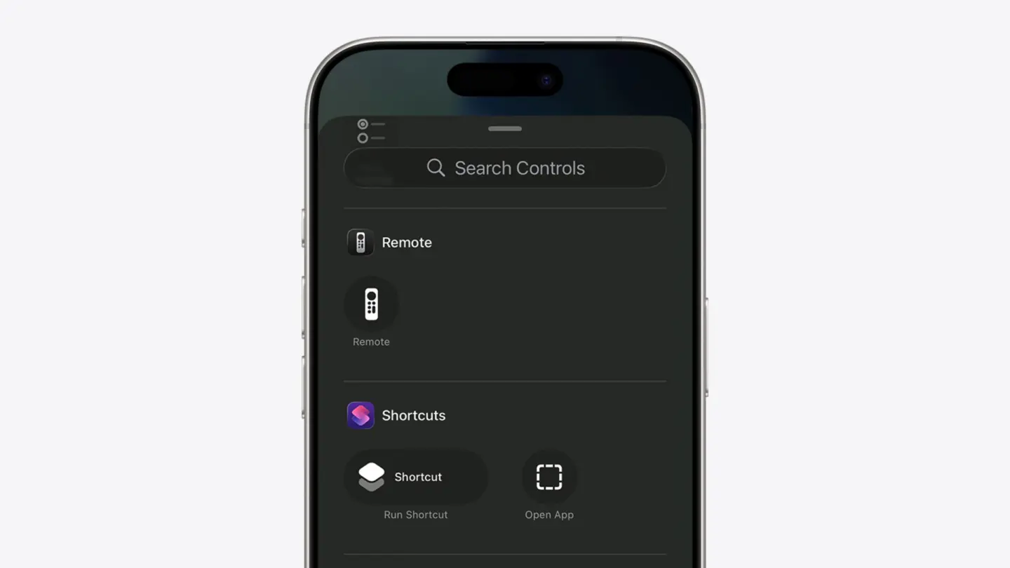 A picture of the Apple TV Remote app used in a story about new features coming with iOS 27.