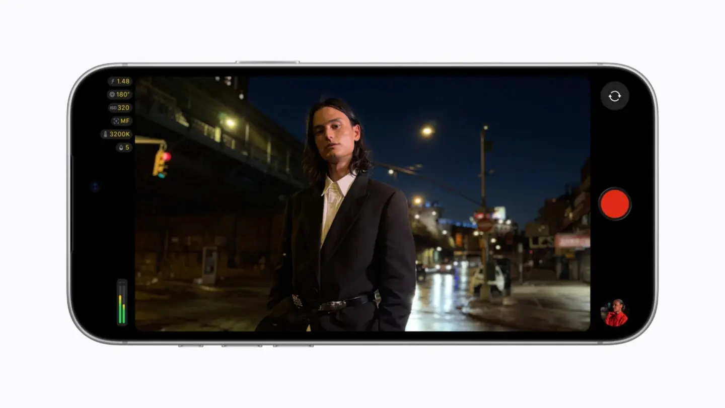 A picture showing the Final Cut Camera app used in a story about the app bringing new features to the iPhone 18 Pro series.