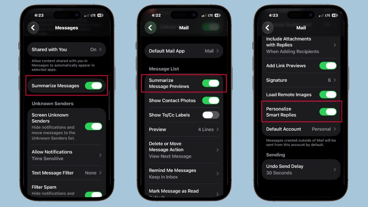 Turn off Siri AI How To_04 How to remove AI help from Messages and Mail in iOS 27