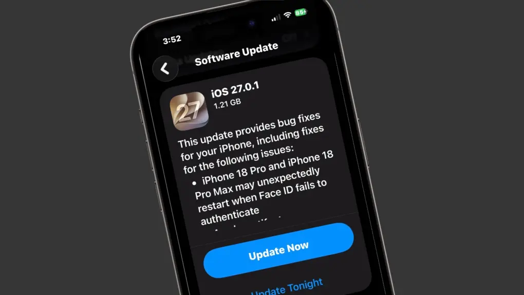 iOS 27.0.1 patches some prominent bugs