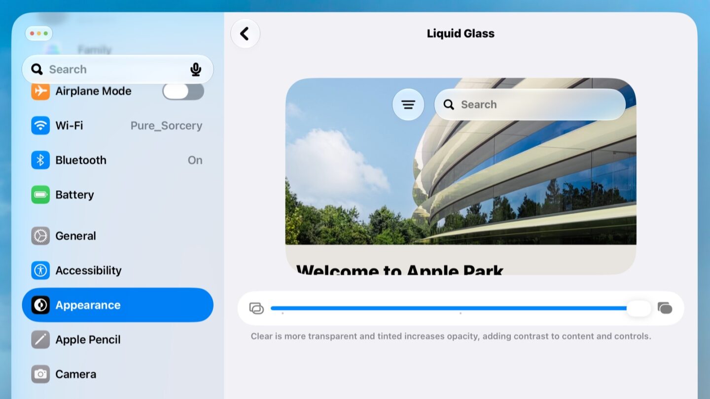 IPadOS 27 best features Liquid Glass slider iPadOS 27 best features: Liquid Glass slider