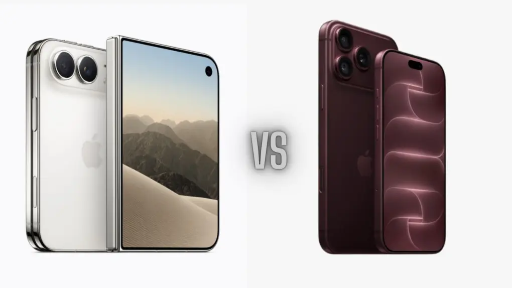 A picture of the iPhone Duo alongside the iPhone 18 Pro used in a story comparing the two devices.