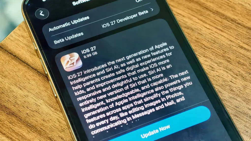 iOS 27 download on iPhone 15 Pro Max