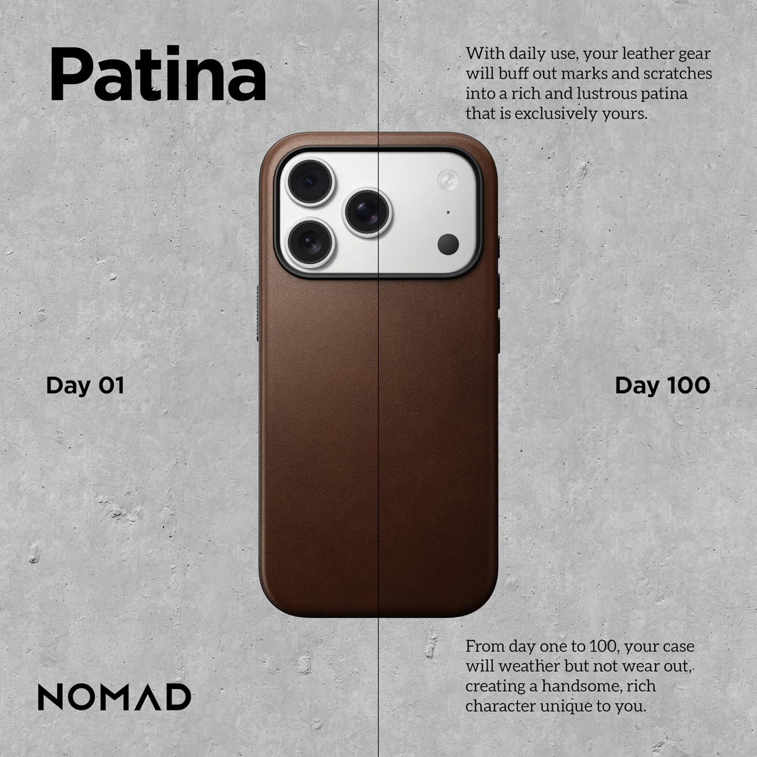 Nomad patina Nomad case with patina