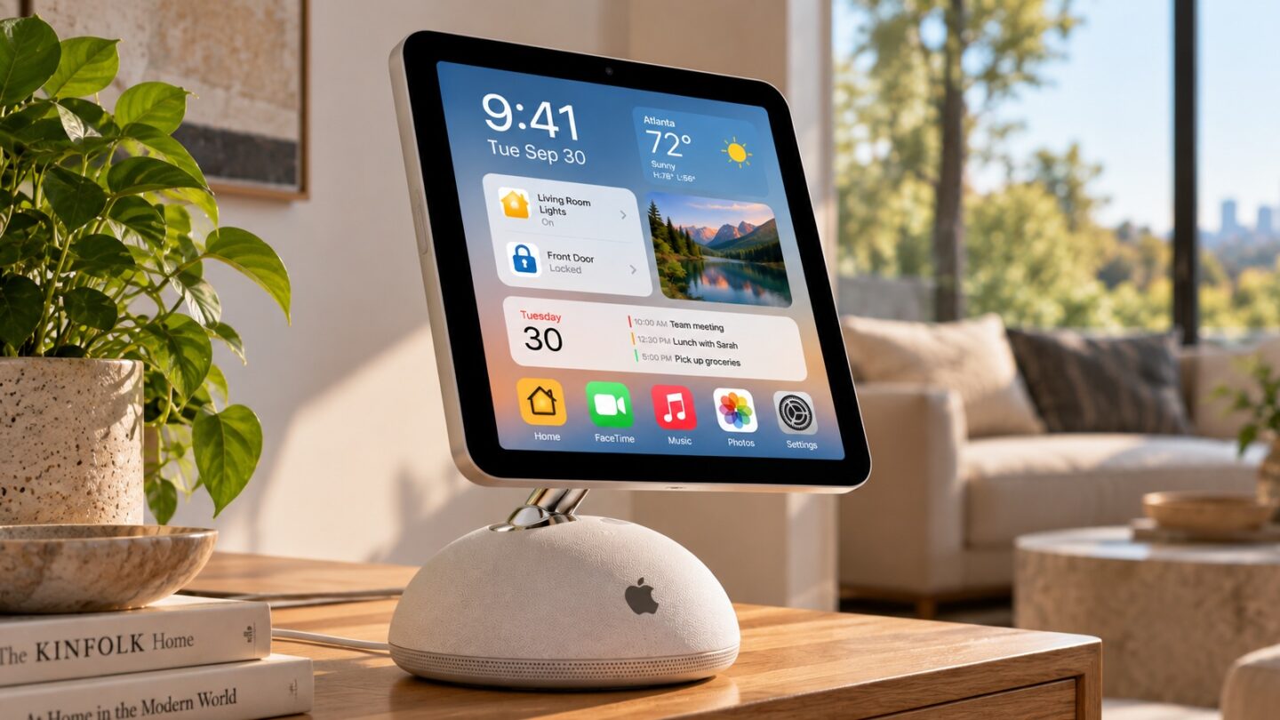 Apple Home Hub concept_53 An AI-generated concept of Apple's rumored smart home hub.