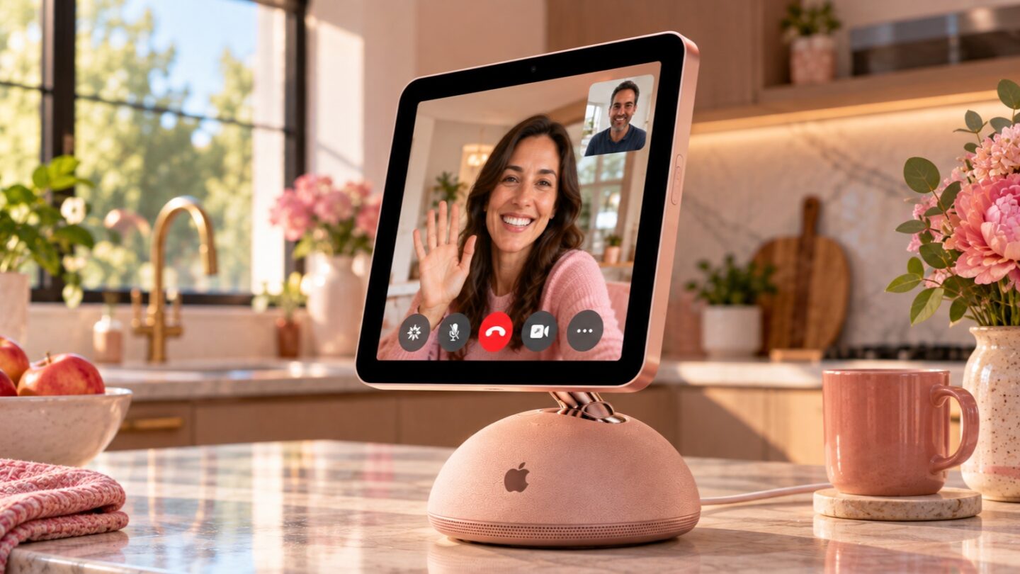 Apple Home Hub concept_55 Apple smart home hub AI concept image in rose gold