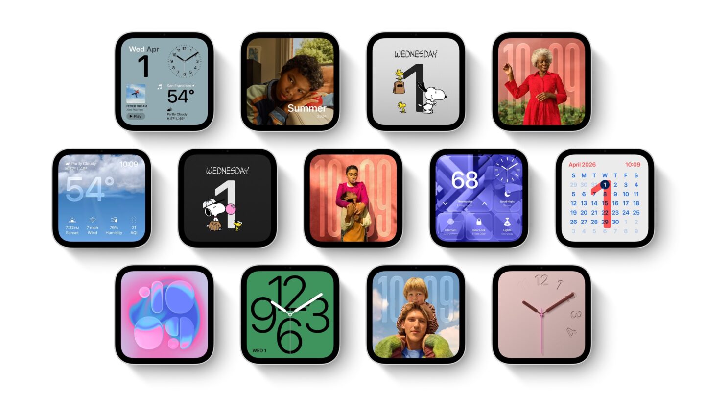 Apple HomeView Faces_01 Users can customize HomeView with a collection of fun and useful faces