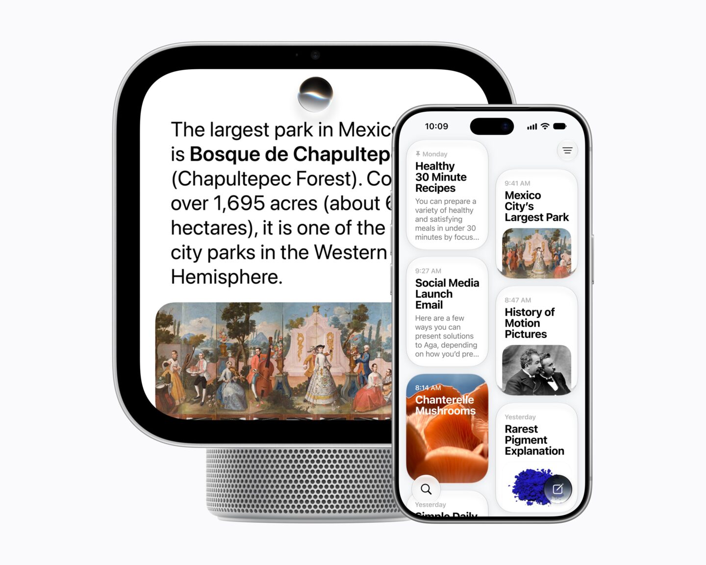 HomeView and Siri Ai app on iPhone.