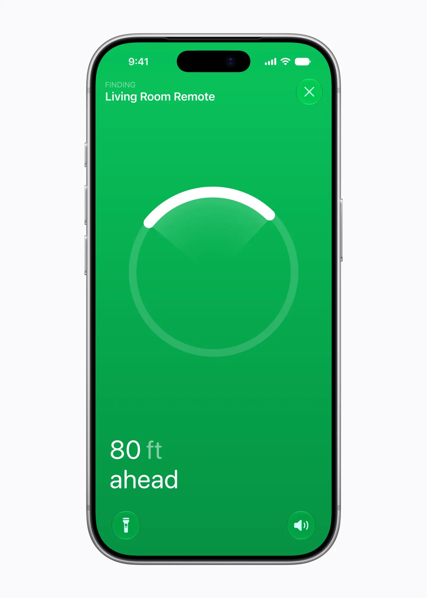 Apple TV 4K Siri Remote Precision Finding 261013 Screenshot of an iPhone using Find My to locate a lost Siri Remote.