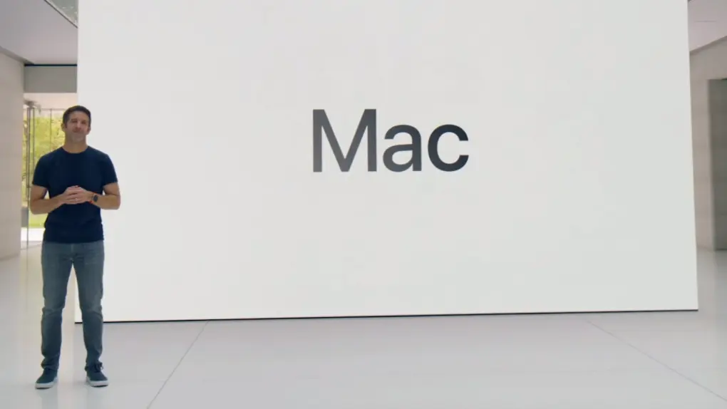 John Ternus shows off new Macs at Apple's Worldwide Developers Conference in 2023