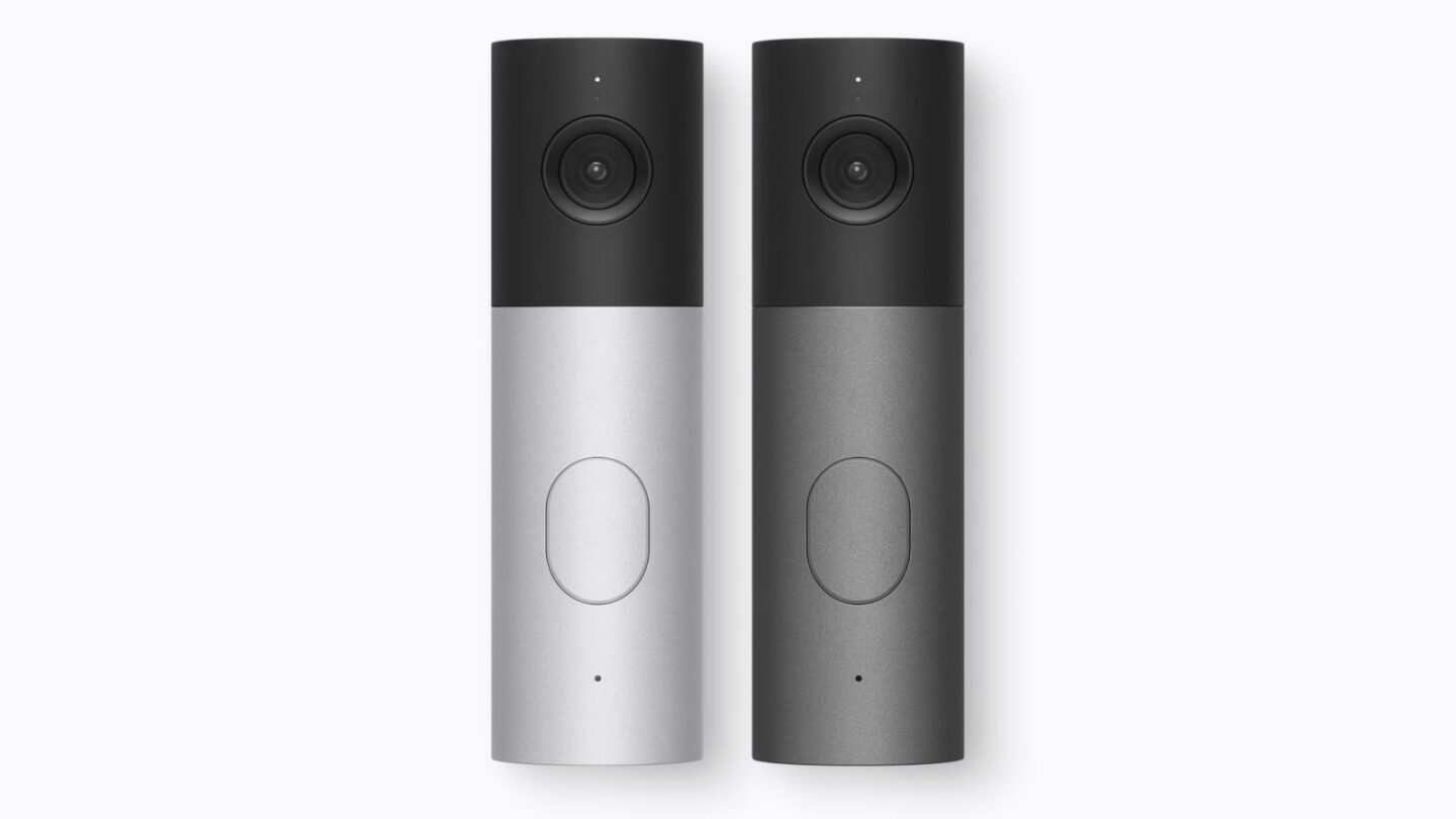 LG video doorbell Product image of LG video doorbell in two colors (silver and graphite)