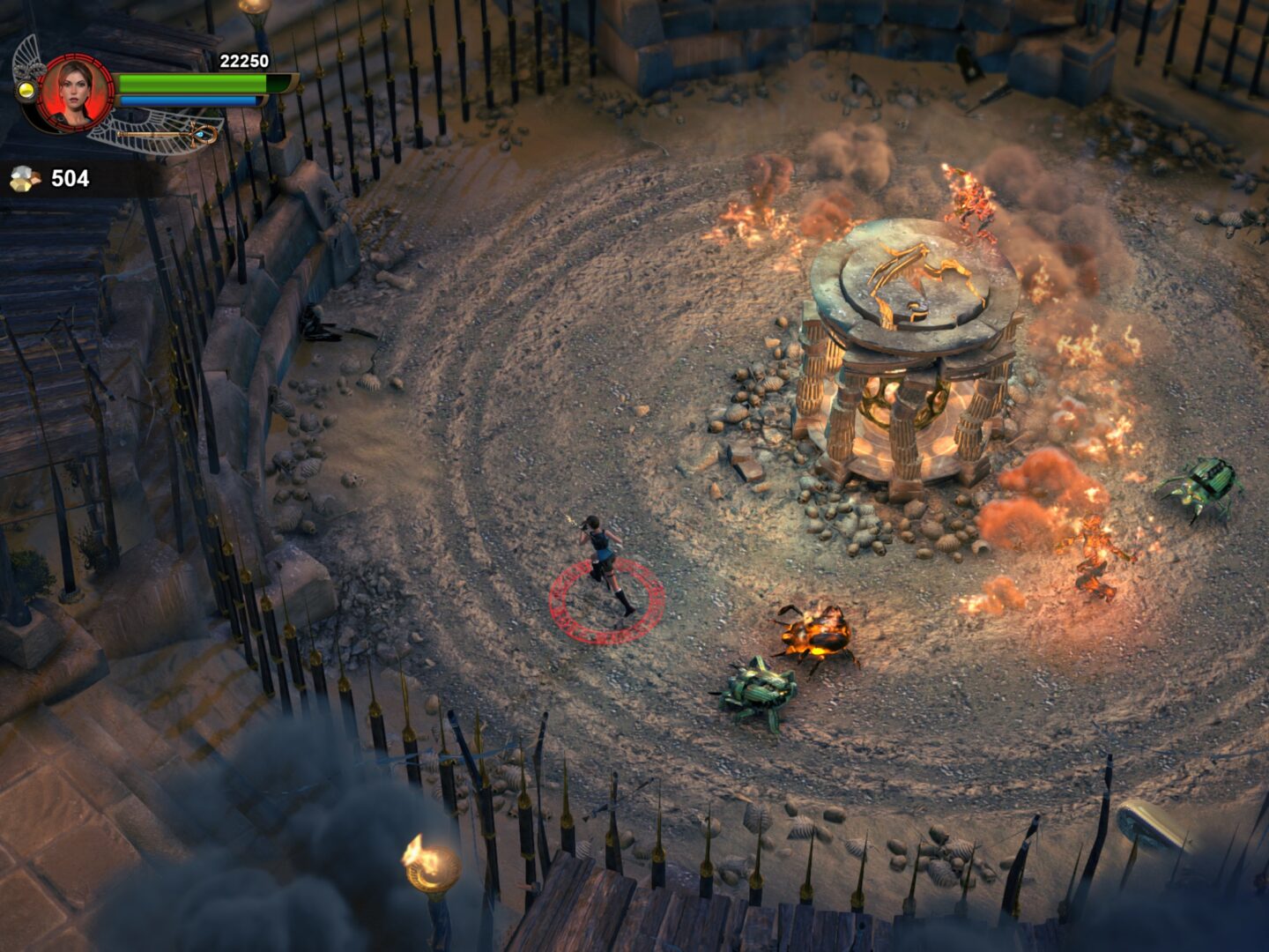 Lara Croft and the Temple of Osiris in play Lara Croft and the Temple of Osiris gameplay example