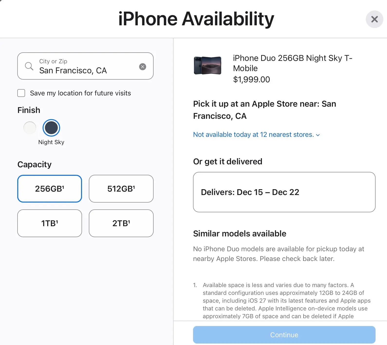 Wow, iPhone Duo is selling fast