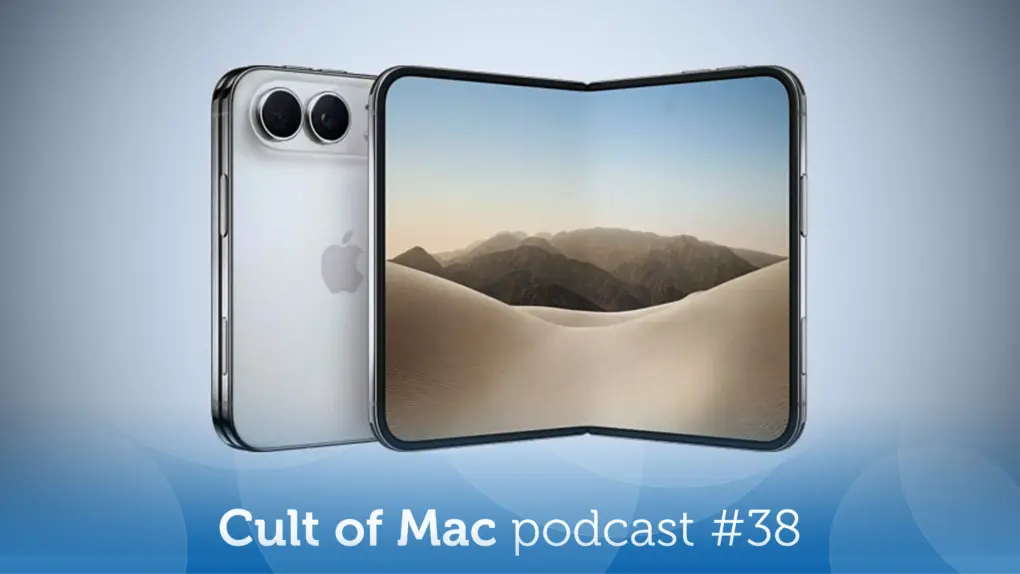 Image of iPhone Duo, folded and unfolded, with the words 