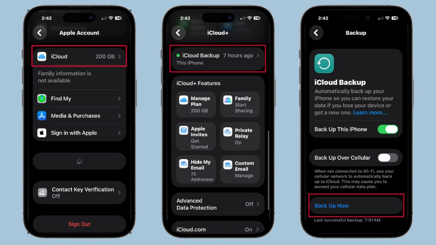 Backup your iPhone before erasing it.