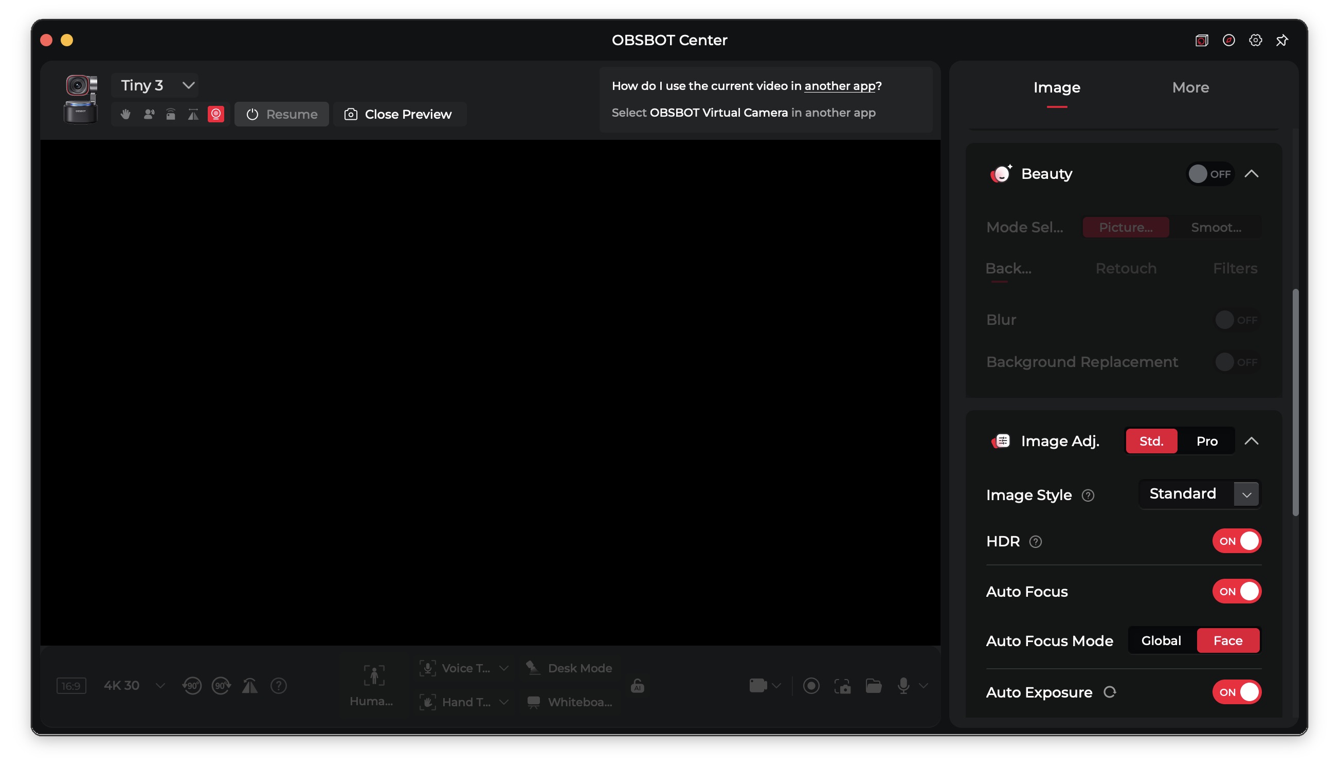 Obsbot center app Obsbot Center app