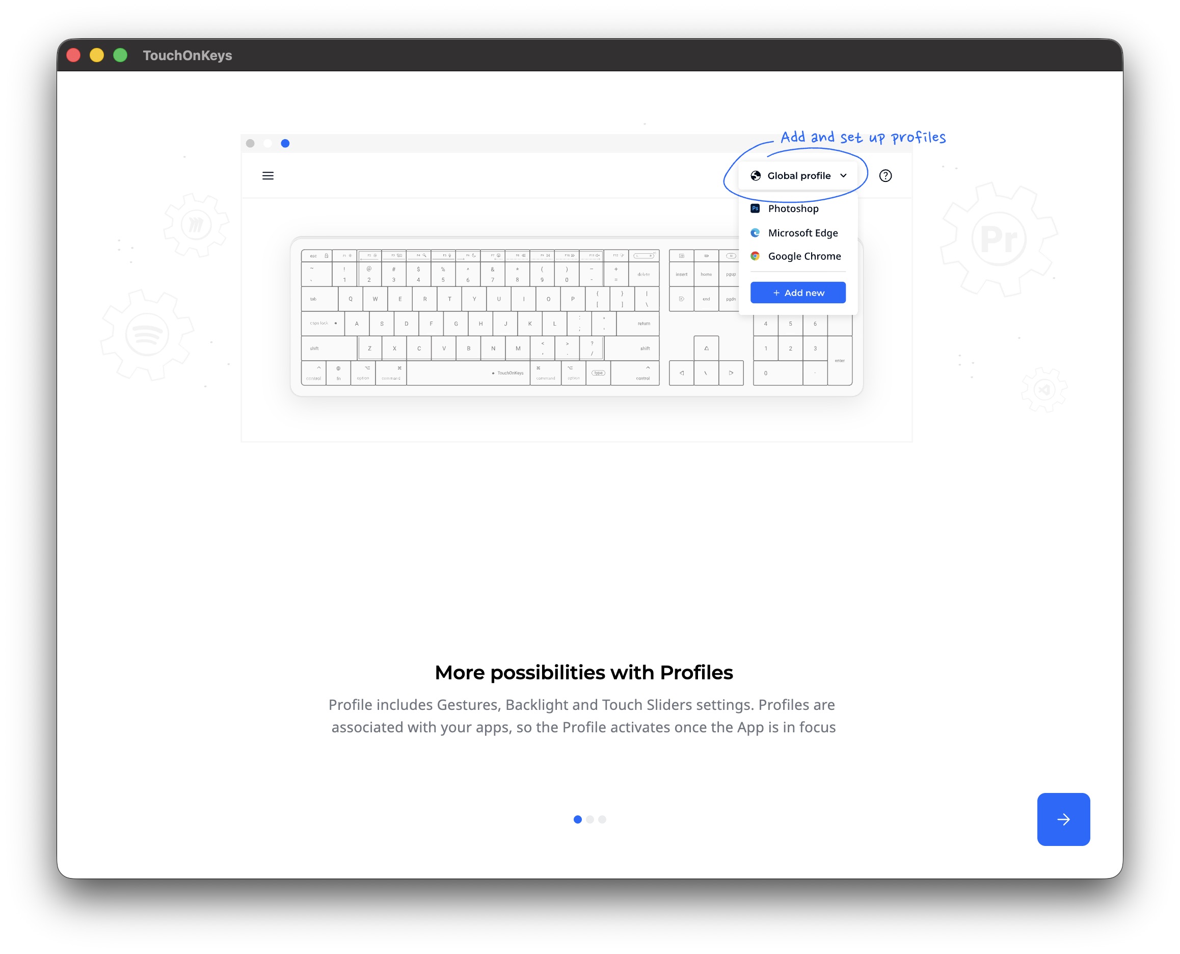 Clevetura Touch on keys app TouchOnKeys contains plenty of customization options.